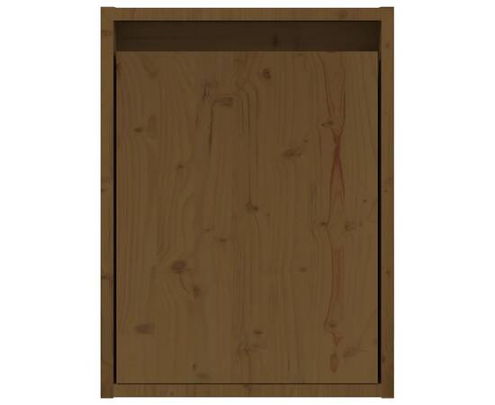 Dulap de perete, maro miere, 30x30x40 cm, lemn masiv de pin, 5 image