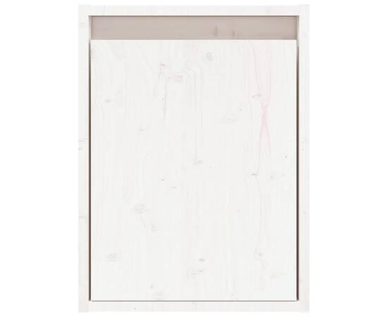 Dulapuri de perete 2 buc. alb, 30x30x40 cm, lemn masiv de pin, 5 image
