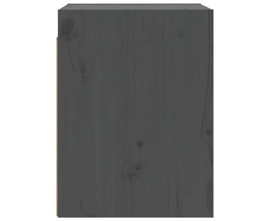 Dulapuri de perete 2 buc. gri, 30x30x40 cm, lemn masiv de pin, 7 image