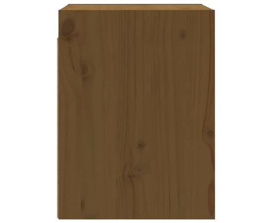 Dulapuri perete 2 buc, maro miere, 30x30x40 cm, lemn masiv pin, 7 image