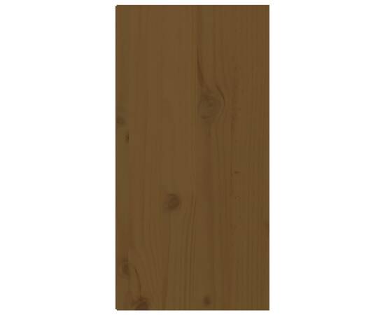 Dulapuri perete 2 buc, maro miere, 30x30x60 cm, lemn masiv pin, 8 image