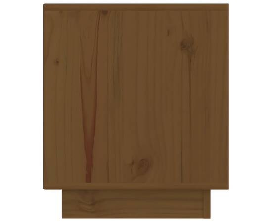 Noptieră, maro miere, 40x34x40 cm, lemn masiv de pin, 6 image