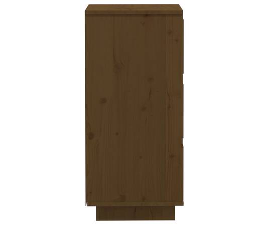 Servantă, maro miere, 32x34x75 cm, lemn masiv de pin, 6 image