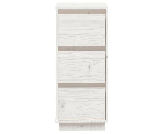 Servante, 2 buc., alb, 32x34x75 cm, lemn masiv de pin, 4 image