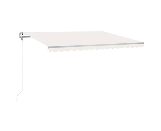 Copertină automată cu led & senzor vânt, crem, 450x350 cm, 2 image