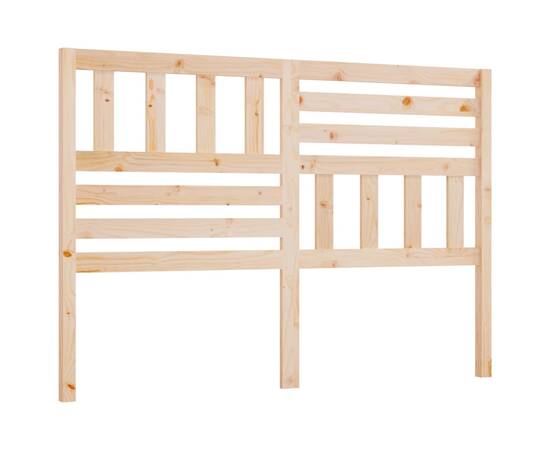 Tăblie de pat, 141x4x100 cm, lemn masiv de pin, 2 image