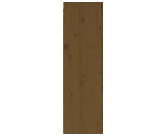 Dulap de perete, maro miere, 30x30x100 cm, lemn masiv de pin, 6 image