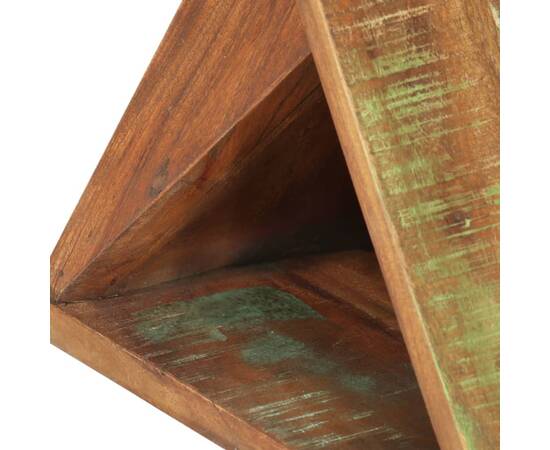 Masă laterală, 35x35x55 cm, lemn masiv reciclat, 6 image