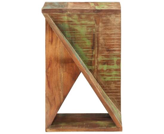 Masă laterală, 35x35x55 cm, lemn masiv reciclat, 2 image