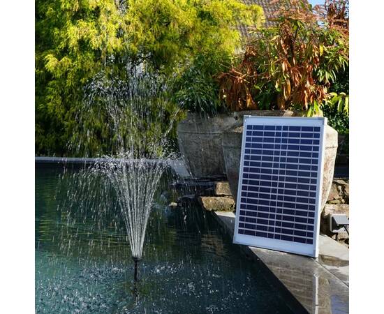 442051 ubbink garden fountain pump set "solarmax 1000" with solar panel, 3 image