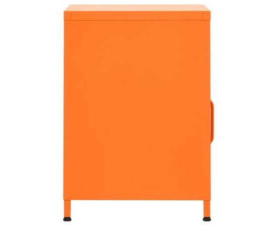 Noptieră, portocaliu, 35x35x51 cm oțel, 3 image