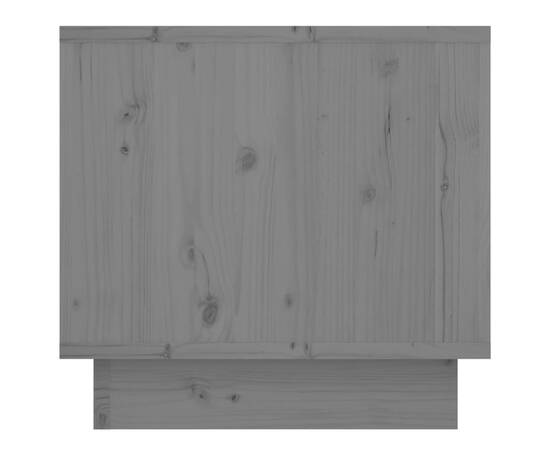 Noptiere, 2 buc.,gri, 35x34x32 cm, lemn masiv de pin, 8 image