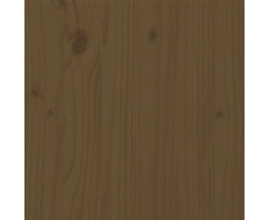 Cadru de pat king size 5ft, maro, 150x200 cm, lemn masiv de pin, 7 image