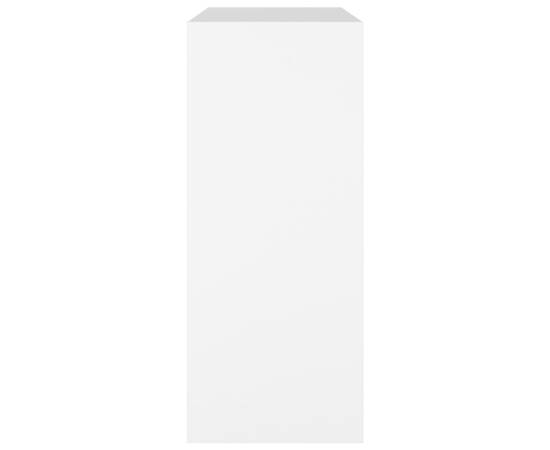 Bibliotecă/separator cameră, alb, 80x30x72 cm, 4 image