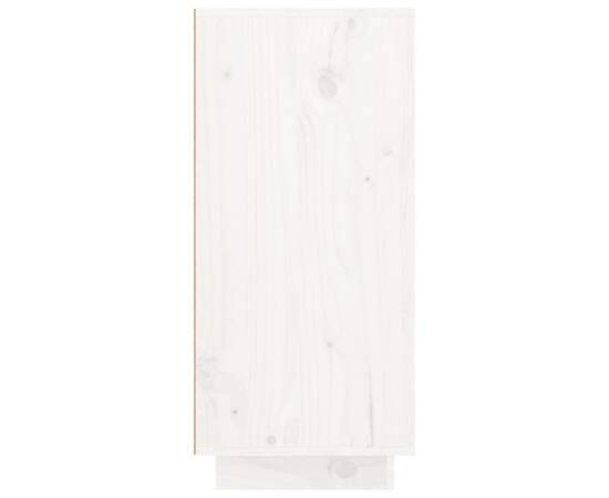 Servantă, alb, 111x34x75 cm, lemn masiv de pin, 8 image