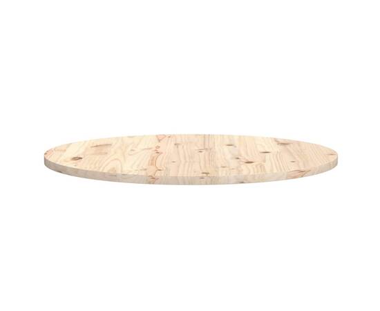 Blat de masă, Ø90x2,5 cm, lemn masiv de pin, 2 image