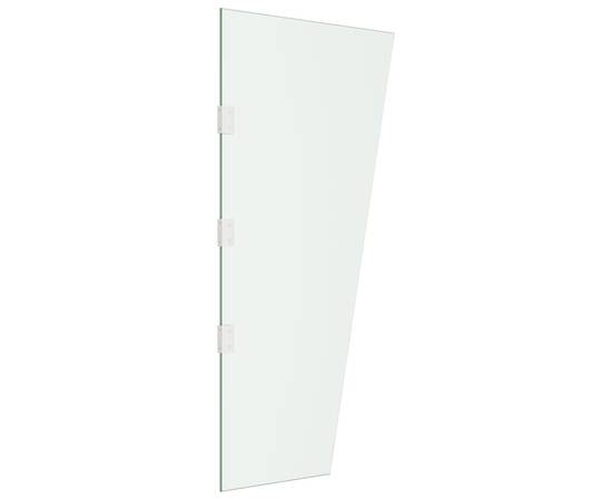 Panou lateral copertină ușă transparent 50x100 cm sticlă, 4 image