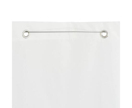 Paravan de balcon, alb, 120x240 cm, țesătură oxford, 4 image
