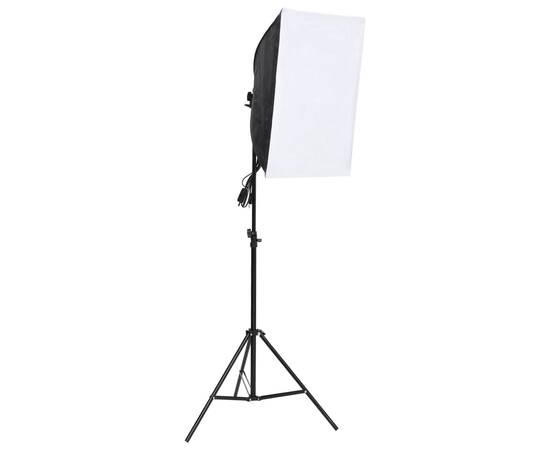 Set studio foto cu lampă softbox, fundal și reflector, 3 image