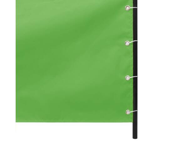 Paravan de balcon, verde deschis, 100x240 cm, țesătură oxford, 3 image
