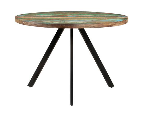 338477  masă de bucătărie, 110x75 cm, lemn masiv reciclat, 2 image
