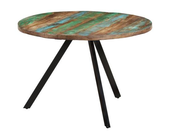 338477  masă de bucătărie, 110x75 cm, lemn masiv reciclat, 10 image