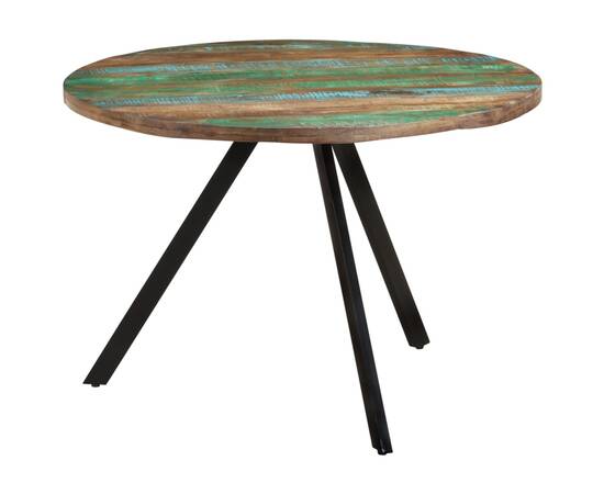 338477  masă de bucătărie, 110x75 cm, lemn masiv reciclat, 9 image