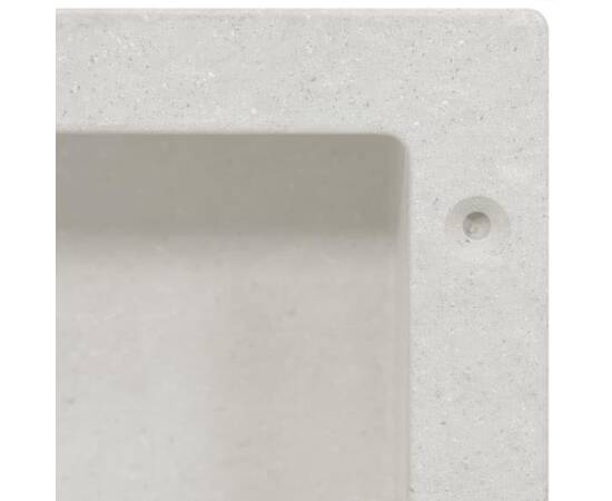 Nișă de duș, alb mat, 41x36x10 cm, 5 image