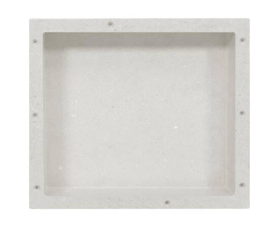 Nișă de duș, alb mat, 41x36x10 cm, 2 image