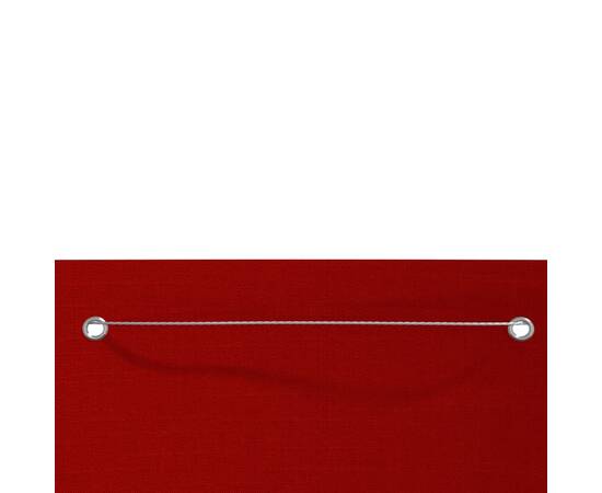 Paravan de balcon, roșu, 100 x 240 cm, țesătură oxford, 3 image