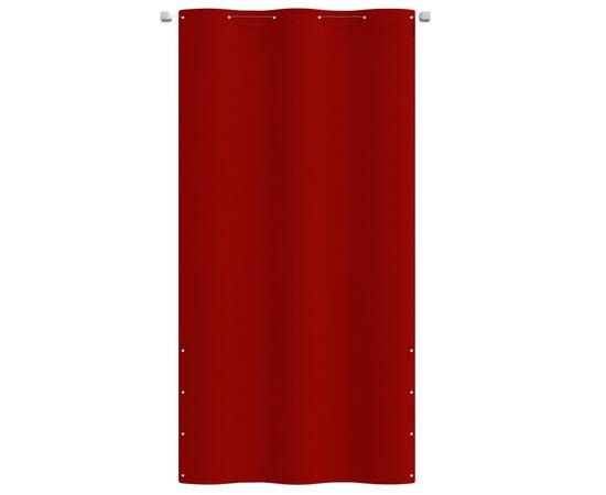 Paravan de balcon, roșu, 120 x 240 cm, țesătură oxford, 2 image