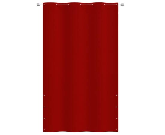 Paravan de balcon, roșu, 140 x 240 cm, țesătură oxford, 2 image