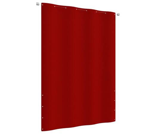 Paravan de balcon, roșu, 160 x 240 cm, țesătură oxford