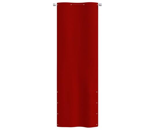Paravan de balcon, roșu, 80 x 240 cm, țesătură oxford, 2 image