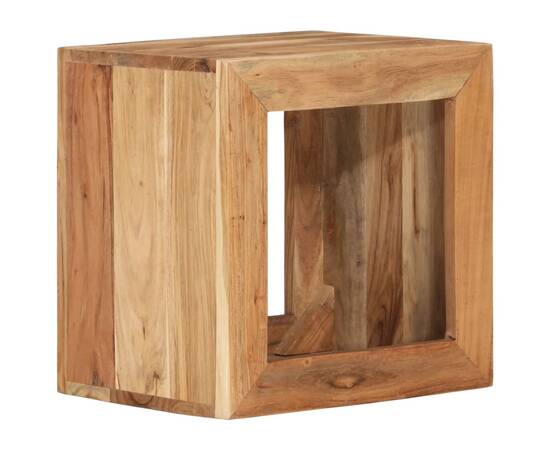 Taburet, 40x30x40 cm, lemn masiv de acacia