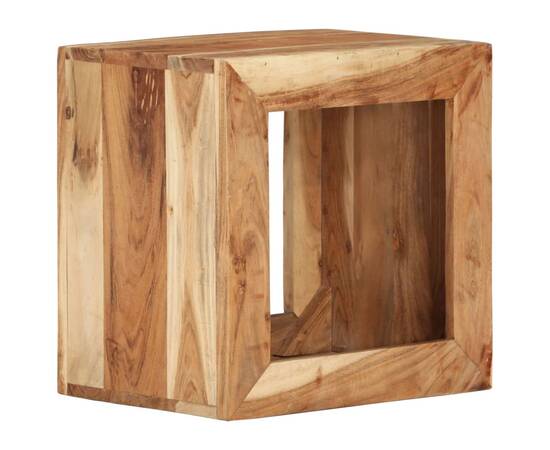 Taburet, 40x30x40 cm, lemn masiv de acacia, 10 image