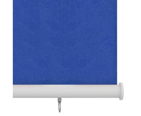 Jaluzea tip rulou de exterior, albastru, 140x230 cm, hdpe, 4 image