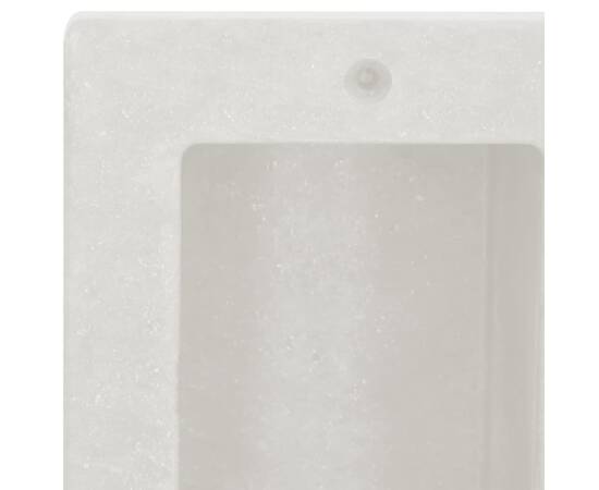 Nișă de duș, 2 compartimente, alb mat, 41x51x10 cm, 5 image