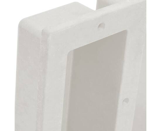 Nișă de duș, 2 compartimente, alb mat, 41x51x10 cm, 4 image