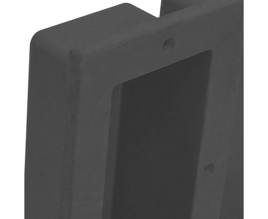 Nișă de duș, 2 compartimente, negru mat, 41x51x10 cm, 4 image