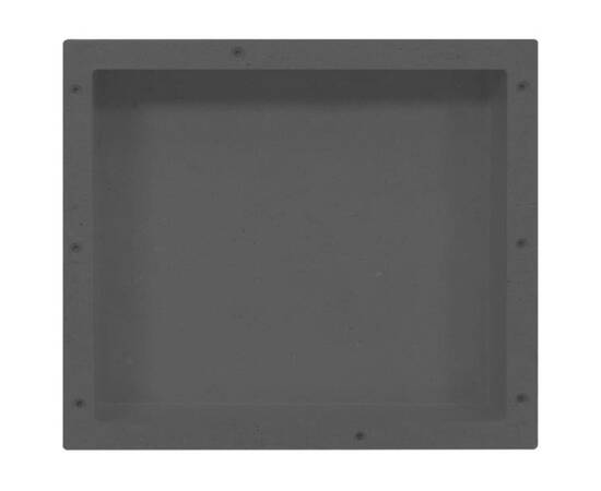 Nișă de duș, negru mat, 41x36x10 cm, 2 image