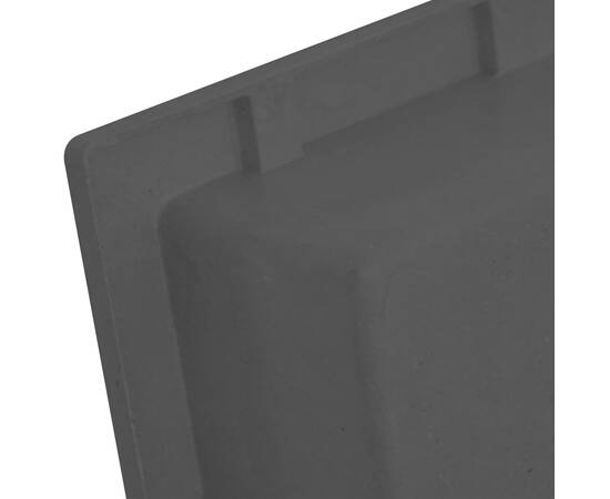 Nișă de duș, negru mat, 41x51x10 cm, 5 image