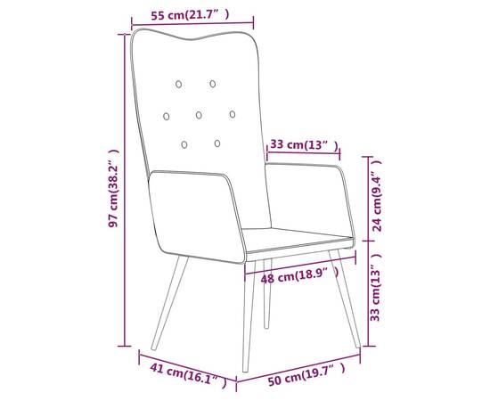 Scaun cu spătar înalt, maro și crem, piele naturală, 8 image