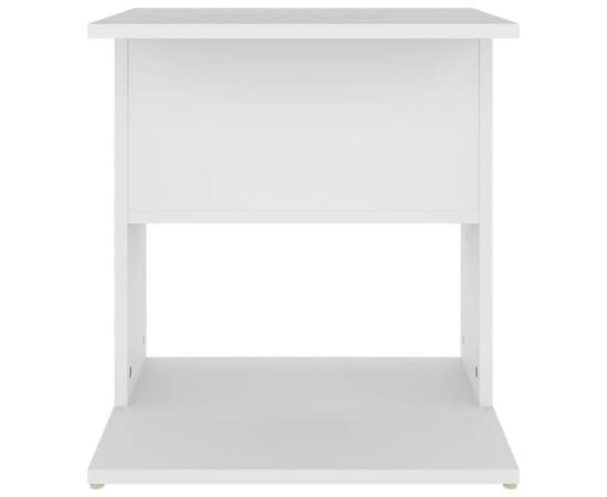 Masă laterală, alb, 45x45x48 cm, pal, 4 image