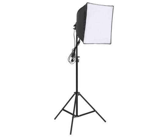 Set studio foto cu set de lumini, fundal și reflector, 4 image