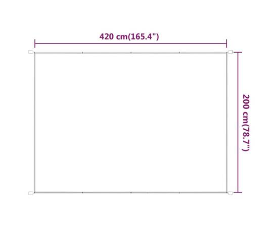 Copertină verticală, verde deschis, 200x420 cm, țesătură oxford, 5 image