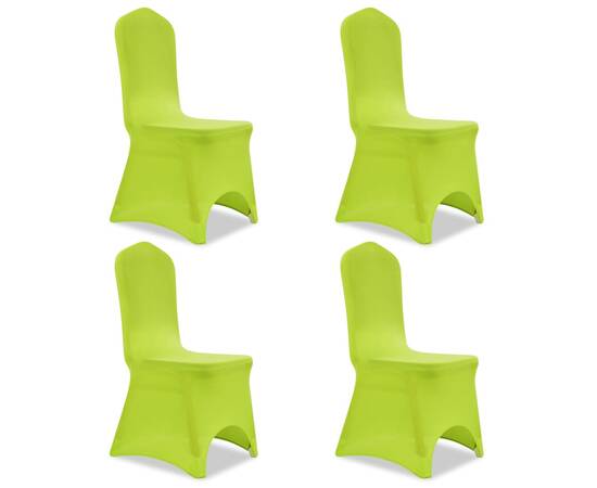 Husă de scaun elastică, 4 buc., verde