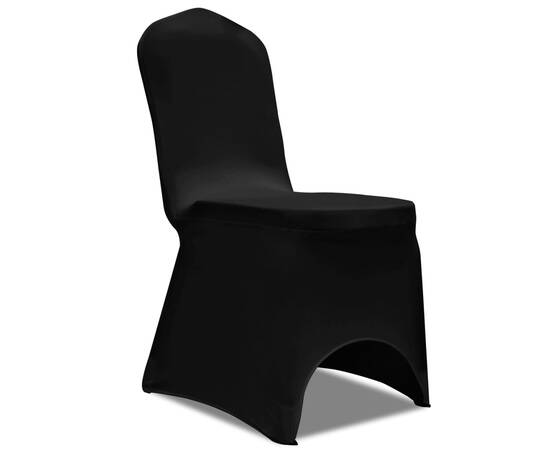 Husă de scaun elastică, 50 buc., negru
