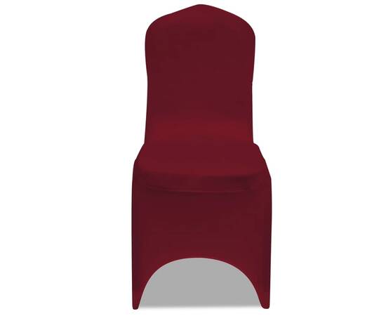 Husă de scaun elastică, 50 buc., roșu bordo, 2 image