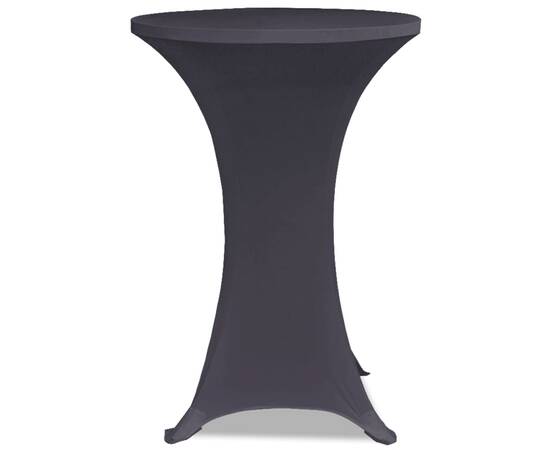 Husă elastică pentru masă, 2 buc., antracit, 80 cm, 3 image
